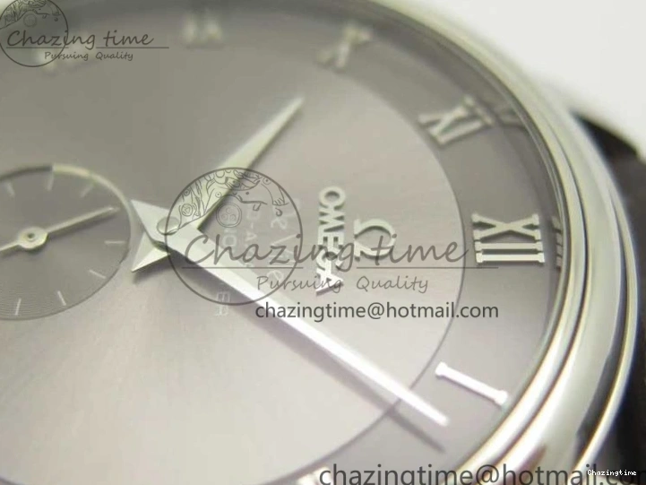 0329 Original De Ville Prestige Small Second TWF 1:1 Best Edition Gray Dial on Black Leather Strap MIYOTA 8036